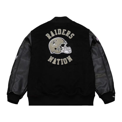 Oakland Raiders Blackout Collection Vintage Jacket