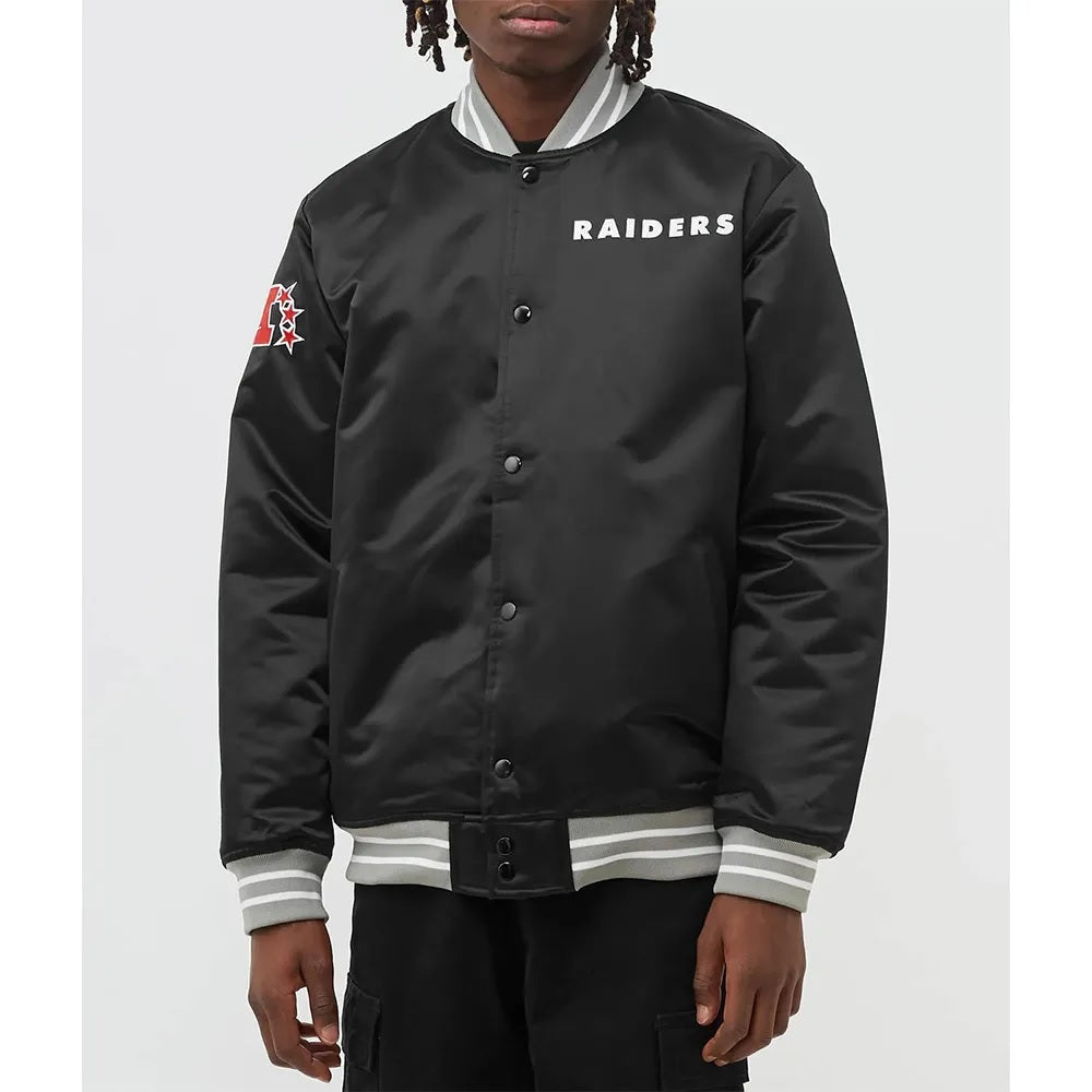 Oakland Raiders Heavyweight Satin Jacket