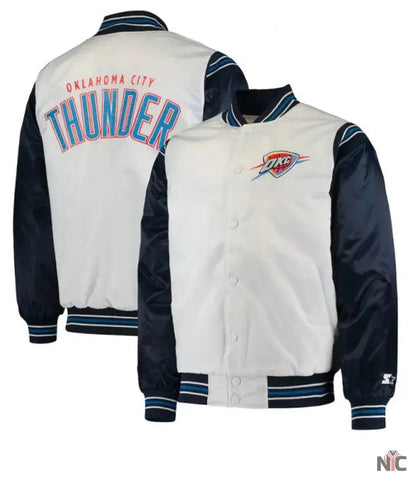 Oklahoma City Thunder Starter Satin Jacket Clanton Jacket