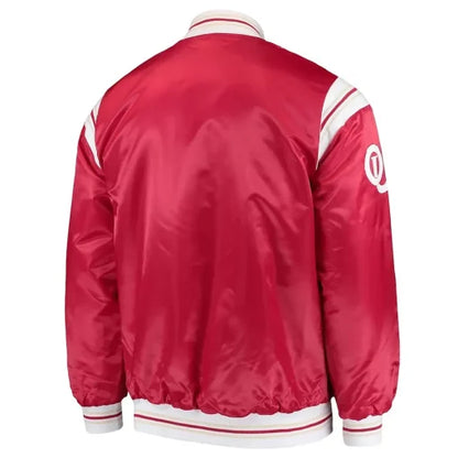 Oklahoma Sooners the Enforcer Satin Jacket - back view