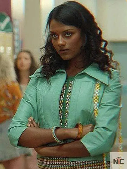Olivia Hanan Sex Education Leather Jacket Clanton Jacket