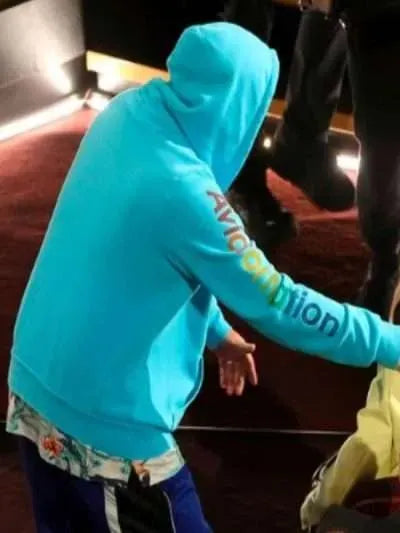 Oscars 2025 Adam Sandler Blue Hoodie