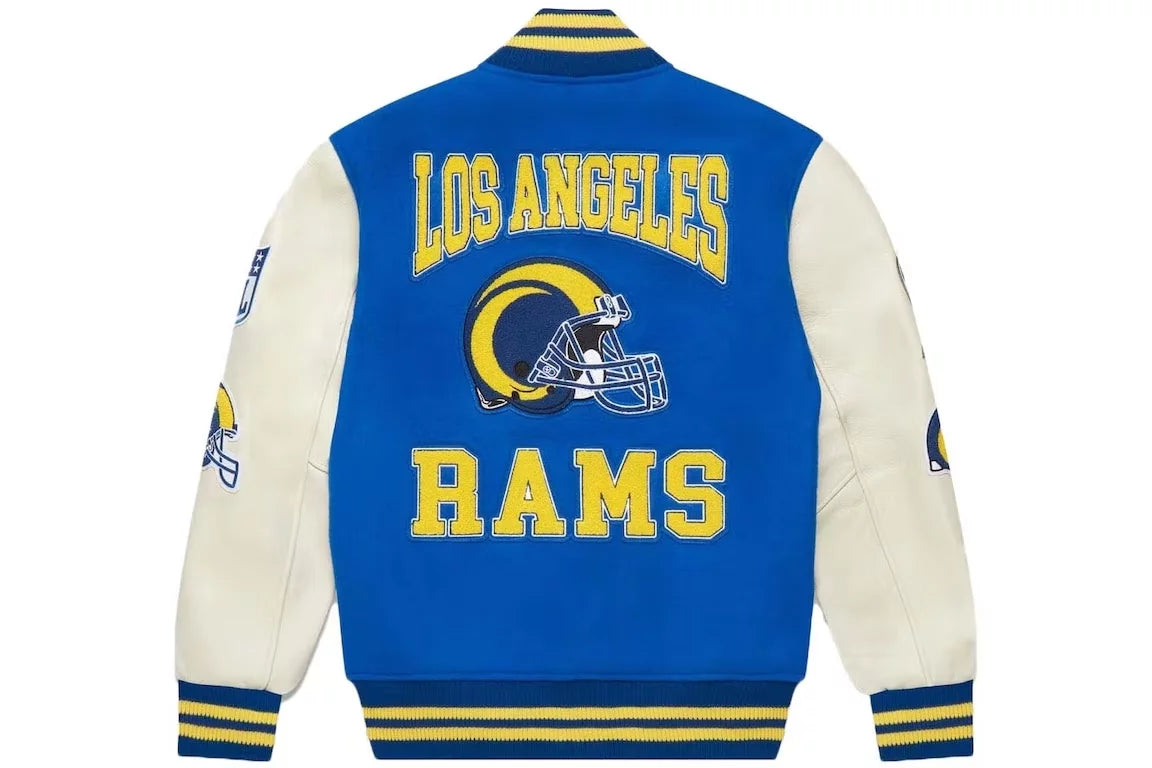 OVO NFL Los Angeles Rams Varsity Jacket - back view