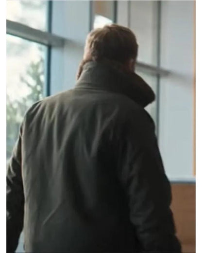 Paul Bettany VisionQuest Vision Brown Fur Collar Jacket - front view