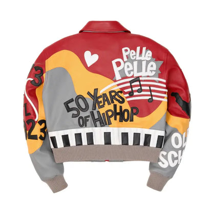 Pelle Pelle 50 Years of Hip Hop Women's Crop Jacket - back view