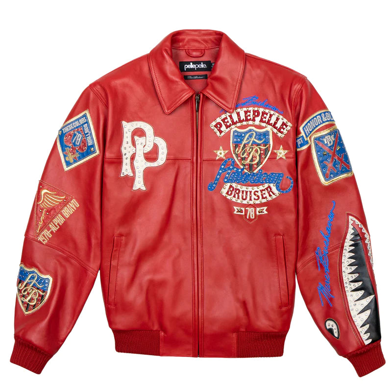 Pelle Pelle American Bruiser Red Jacket