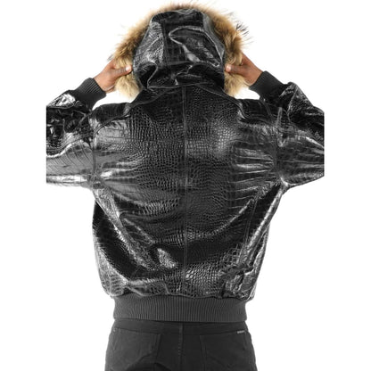 Pelle Pelle Basic Nile Black Leather Jacket - back view