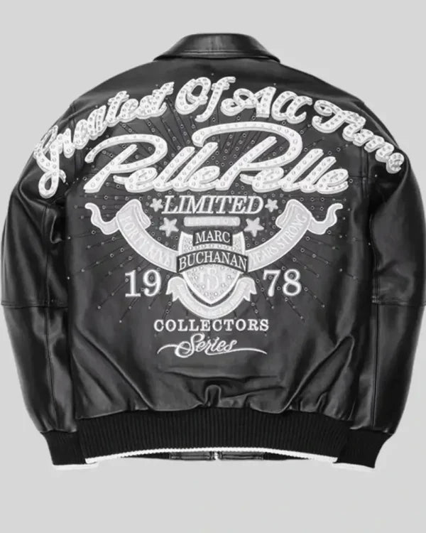 Pelle Pelle Greatest of All Time Black Jacket - back view