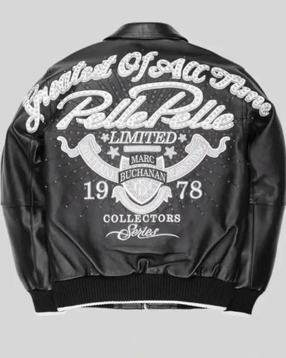 Pelle Pelle Greatest of All Time Black Jacket - back view