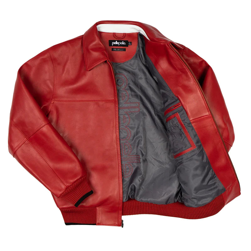 Pelle Pelle Greatest of All Time Red Jacket - side view