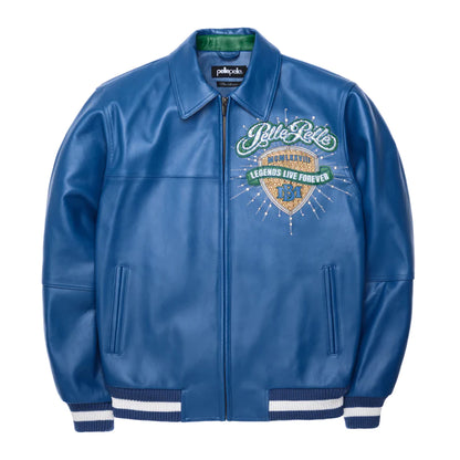 Pelle Pelle Legends Live Forever Blue Jacket - back view