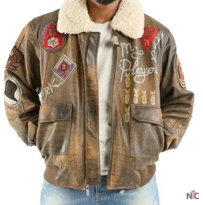 Pelle Pelle Make It Rain Bomber Jacket Clanton Jacket