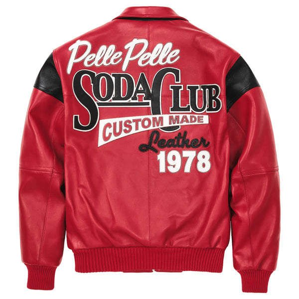 Pelle Pelle Soda Club Plush Red Jacket - back view