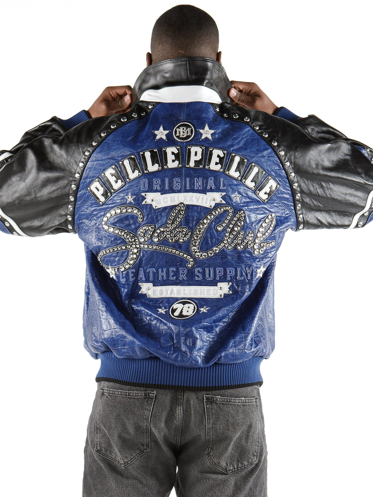 Pelle Pelle Soda Club Leather Jacket - back view