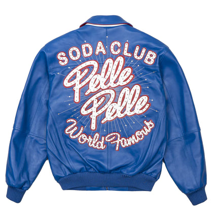 Pelle Pelle Soda Club World Famous Blue Jacket - back view