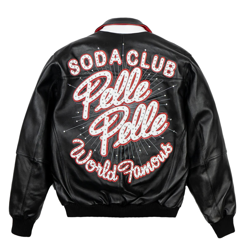 Pelle Pelle Soda Club World Famous Black Jacket