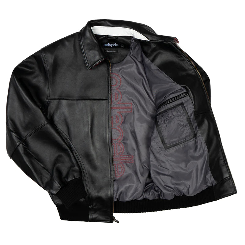 Pelle Pelle Soda Club World Famous Black Jacket - back view