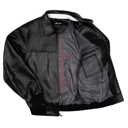 Pelle Pelle Soda Club World Famous Black Jacket - back view
