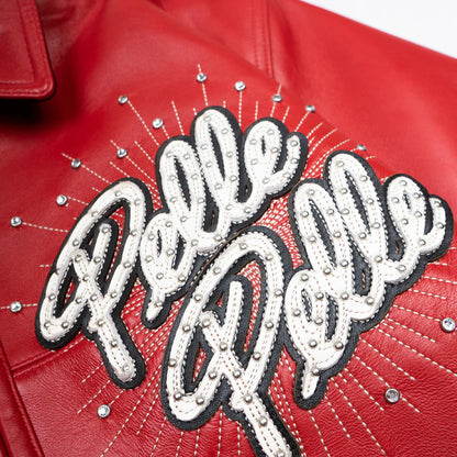 Pelle Pelle Soda Club World Famous Red Jacket - back view