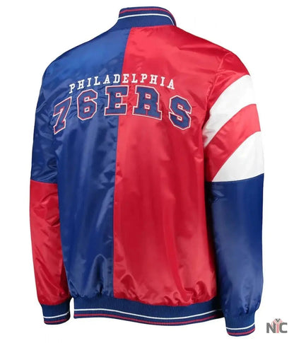 Philadelphia 76ers 75th Anniversary Leader Full-Snap Jacket Clanton Jacket