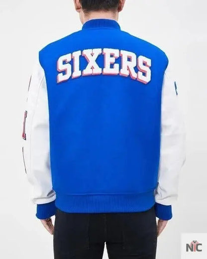 Philadelphia 76ers Classic Wool Varsity Jacket Clanton Jacket