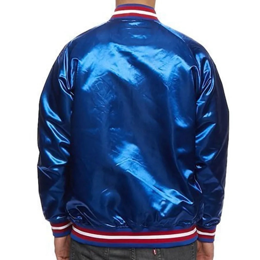 Philadelphia 76ers NBA Tough Season Satin Jacket - side view