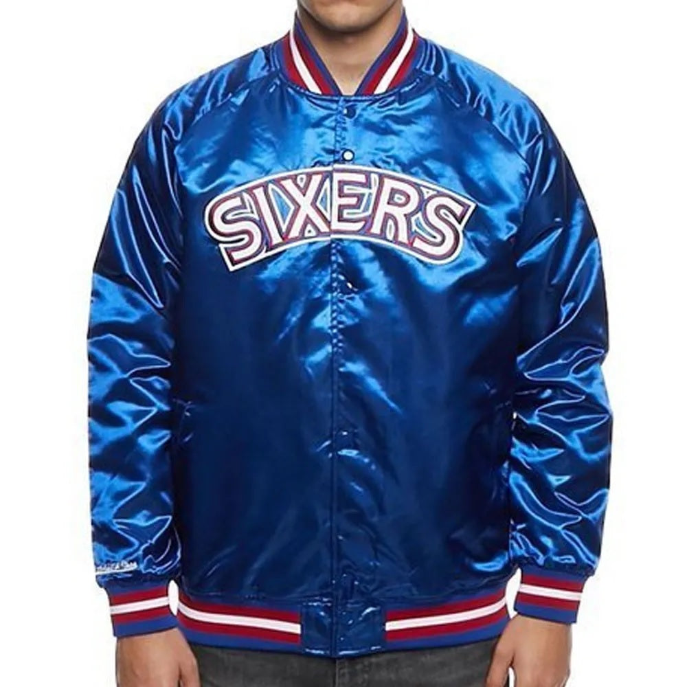 Philadelphia 76ers NBA Tough Season Satin Jacket - alternate view