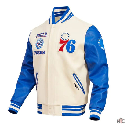 Philadelphia 76ers Retro Classic Varsity Jacket Clanton Jacket