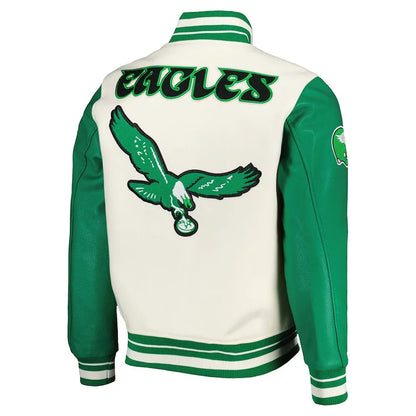 Philadelphia Eagles Retro Classic Varsity Jacket - back view