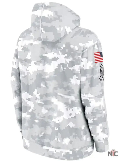 Philadelphia Eagles Salute To Service Camo 2024 Hoodie Clanton Jacket