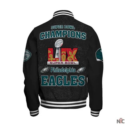 Philadelphia Eagles Super Bowl LIX Champions 2024 Winning Spirit Varsity Jacket Clanton Jacket