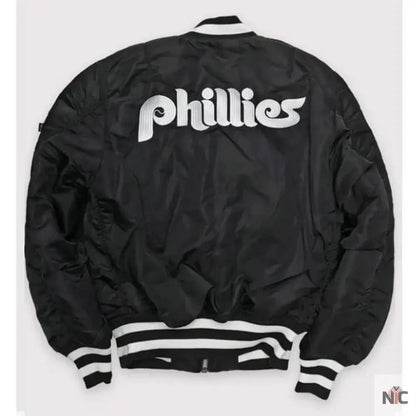 Philadelphia Phillies MA-1 Bomber Jacket Clanton Jacket