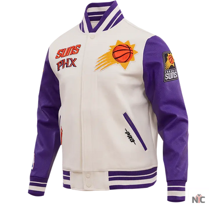 Phoenix Suns Retro Classic Rib Wool Varsity Jacket Clanton Jacket