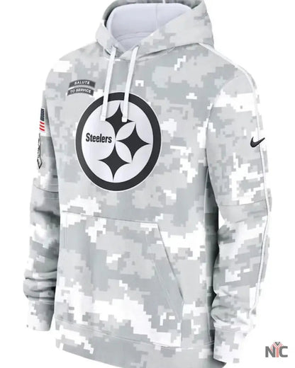Pittsburgh Steelers Salute To Service Camo 2024 Hoodie Clanton Jacket