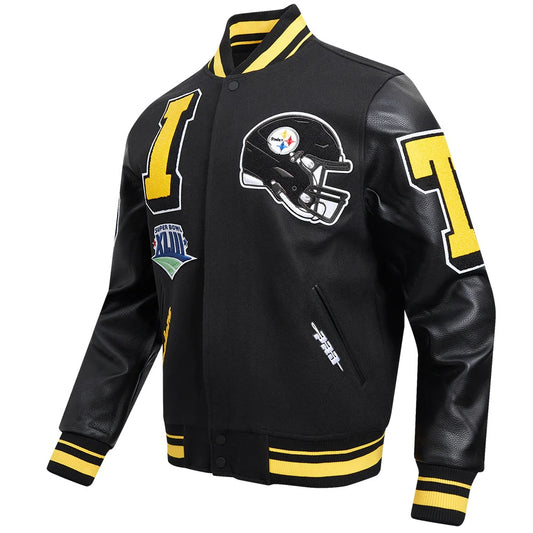Pittsburgh Steelers Mashup Varsity Jacket