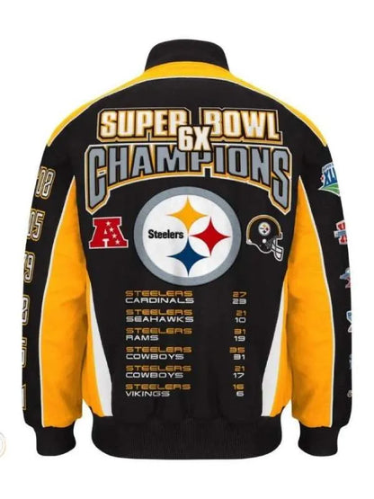 Pittsburgh Steelers 6X Super Bowl Jacket