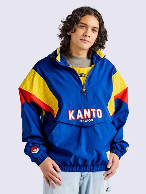 Pok��mon Starter Kanto Pullover Jacket Blue WorthVee