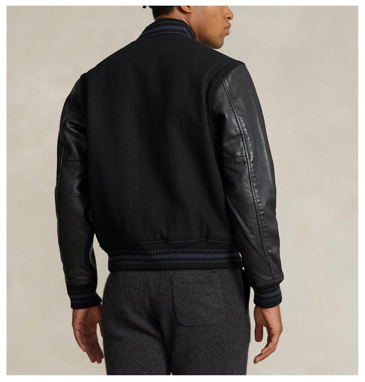 Polo Ralph Lauren The Iconic Letterman Jacket - side view