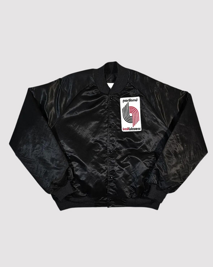 80s Portland Trail Blazers Bomber Satin Jacket
