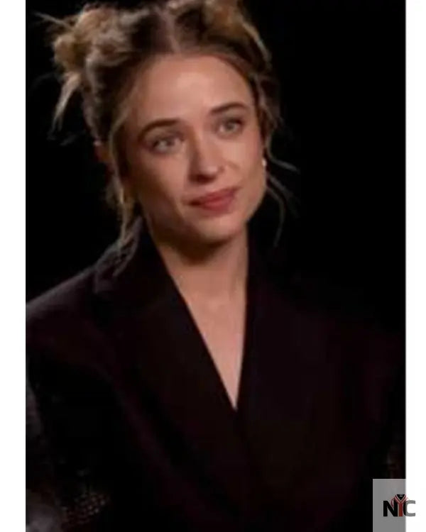 Press Junket 2025 Raechelle Banno Black Hourglass Blazer Clanton Jacket
