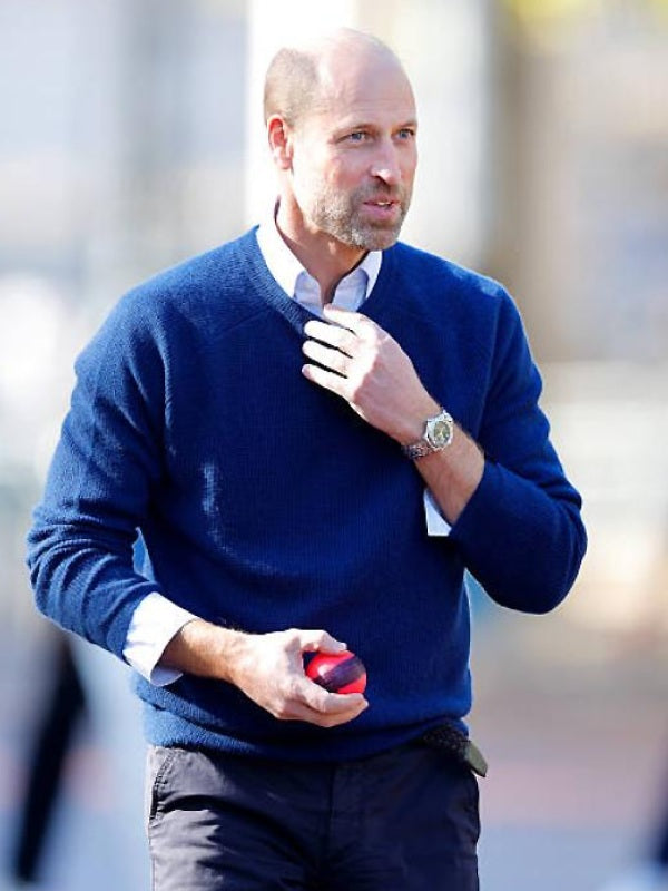 Prince William Blue Crew Neck Sweater