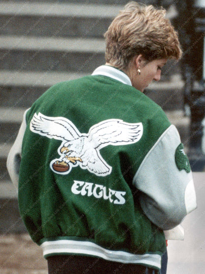 Princess Diana Philadelphia Eagles Jacket - side view
