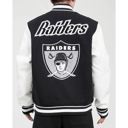 Pro Las Vegas Raiders Varsity Jacket - back view