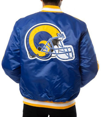 Rams LA Satin Blue Jacket