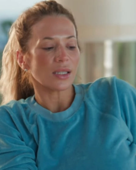 Real Housewives of NYC S16 Daisy Toye Blue Sweatshirt