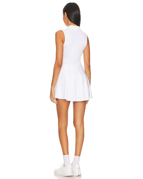Erika Hammond Real Housewives of NYC White Pleated Tennis Dress - back view