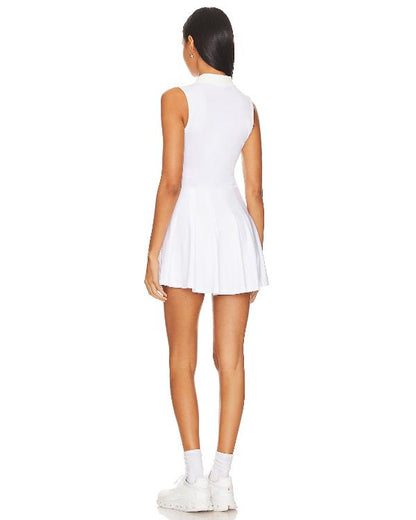 Erika Hammond Real Housewives of NYC White Pleated Tennis Dress - back view