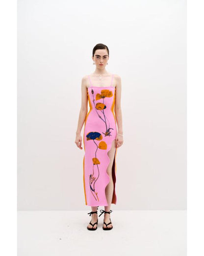 Real Housewives of Potomac Gizelle Bryant Pink Floral Print Maxi Dress - view 2
