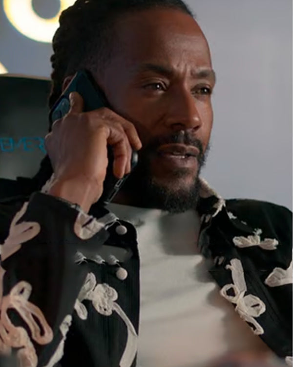 Reasonable Doubt S04 McKinley Freeman Floral Ribbon Work Jacket