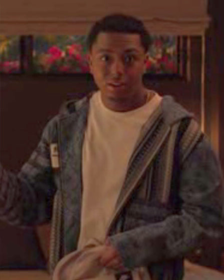 Thaddeus J. Mixson Reasonable Doubt Season 4 Blue Tapestry Hooded Jacket